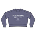 Motherhood, But Cute Cropped Crewneck