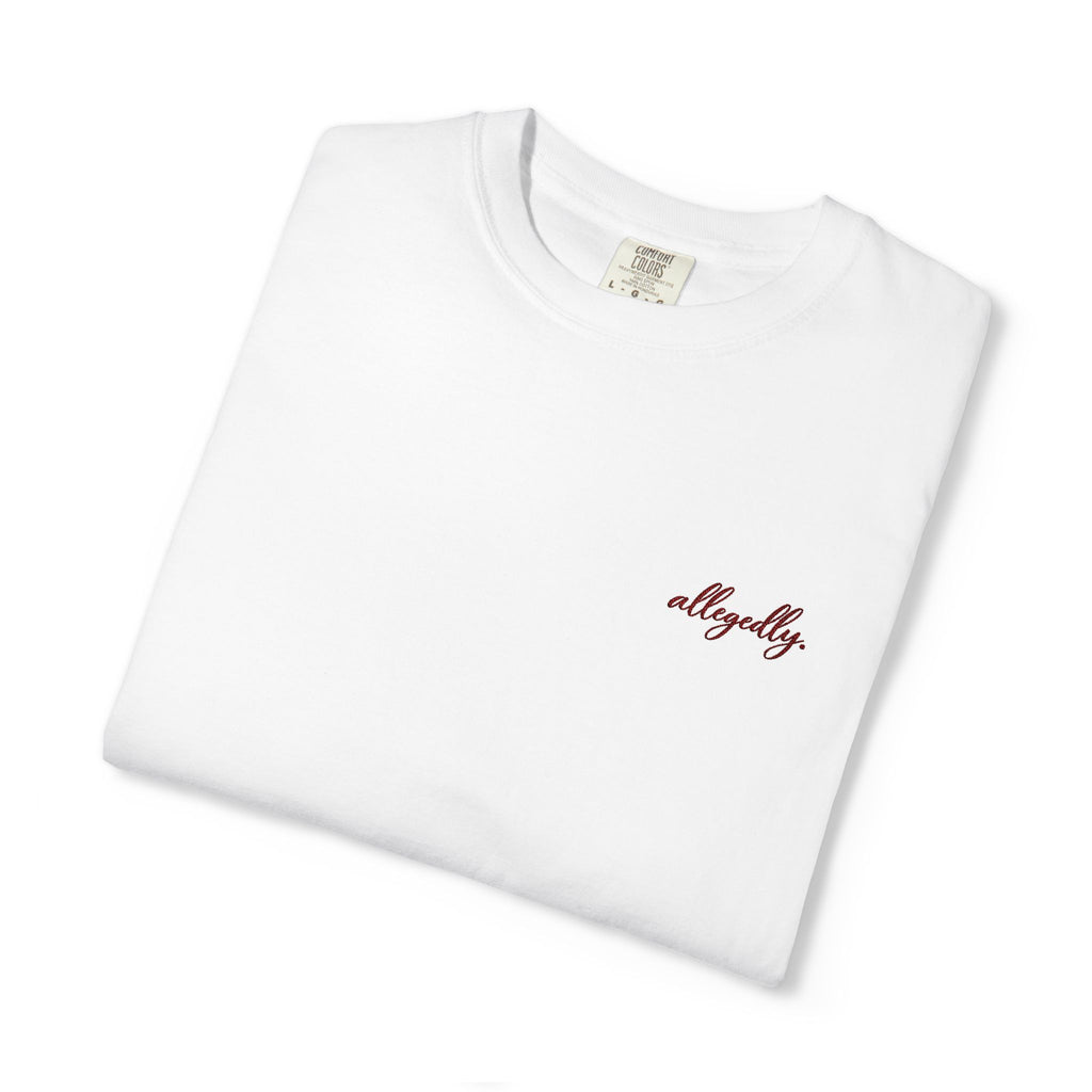Allegedly. tee | Minimal Chest Print