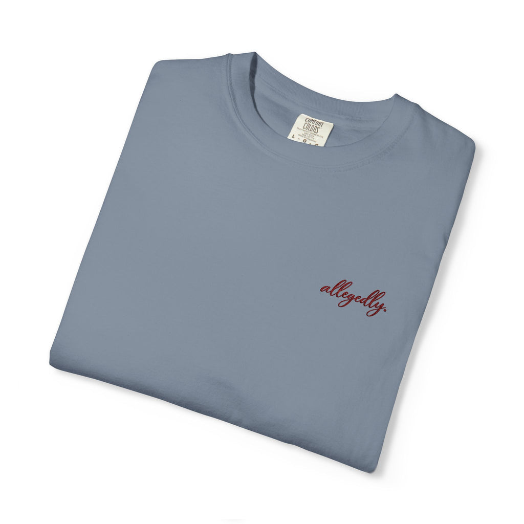 Allegedly. tee | Minimal Chest Print