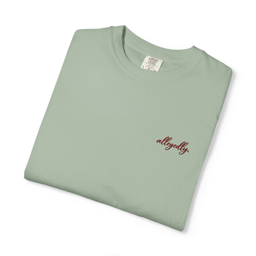 Allegedly. tee | Minimal Chest Print