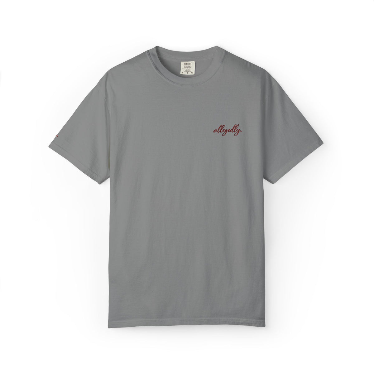 Allegedly. tee | Minimal Chest Print