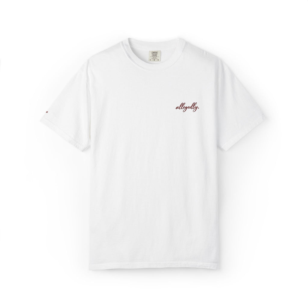Allegedly. tee | Minimal Chest Print