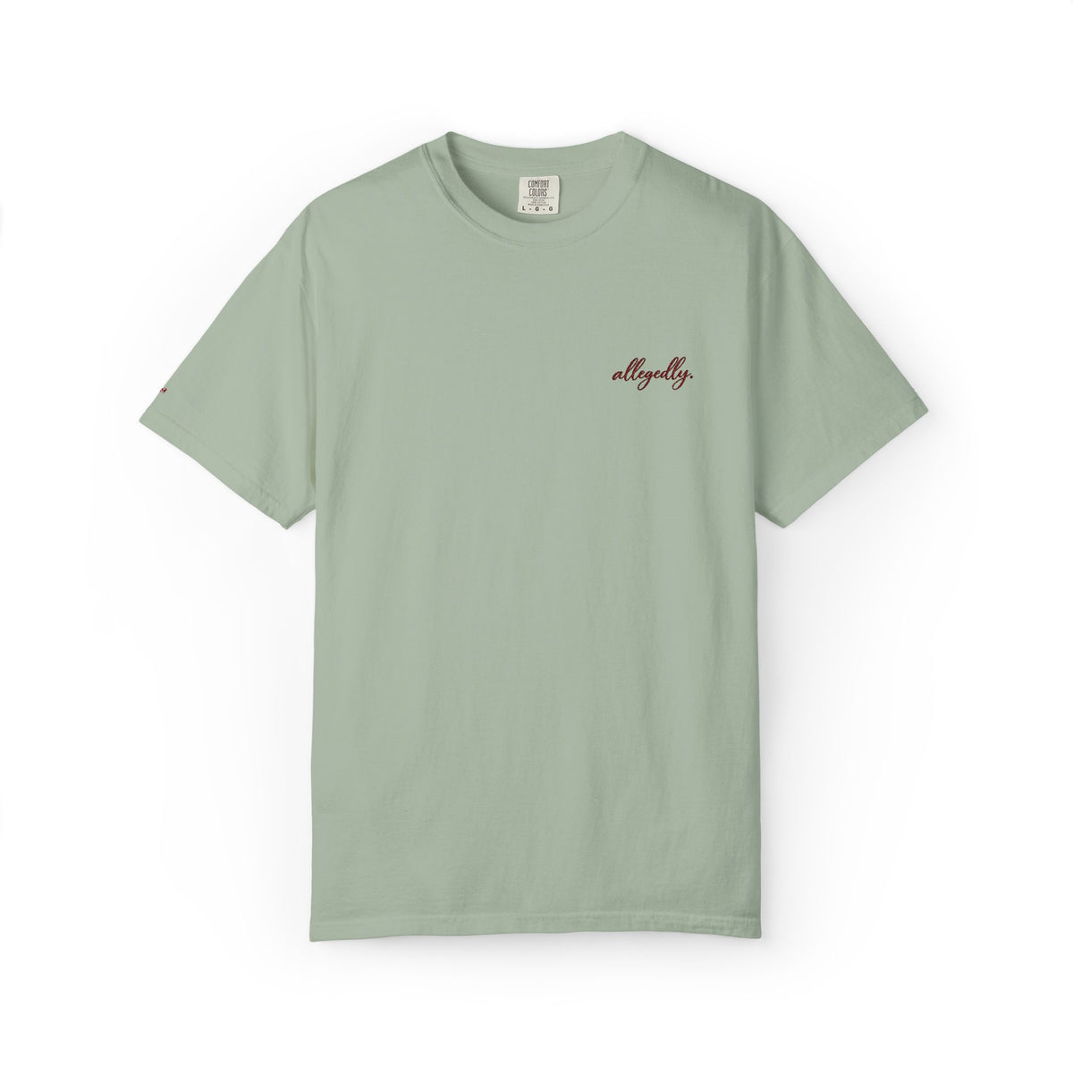 Allegedly. tee | Minimal Chest Print