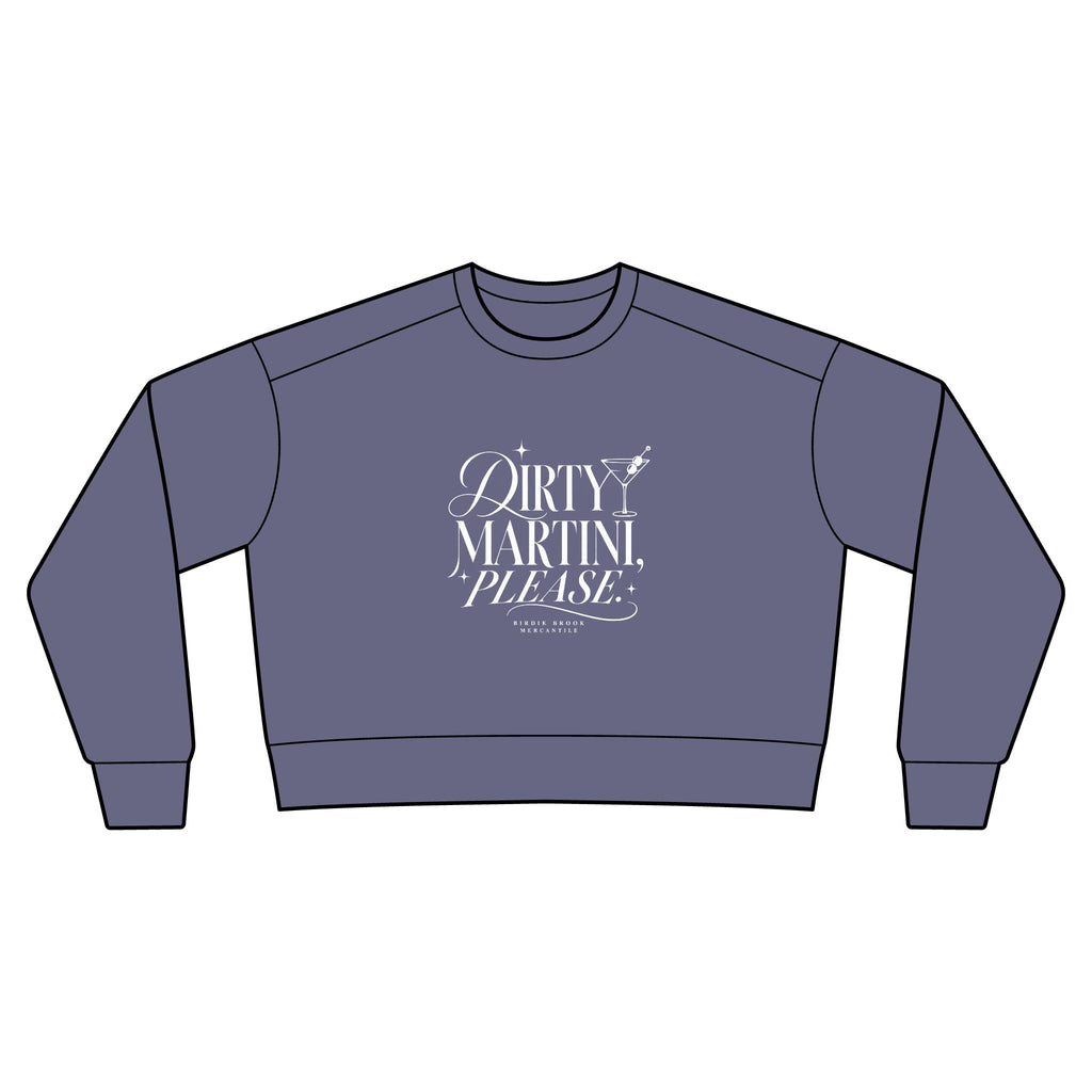 Dirty Martini Please Cropped Crewneck