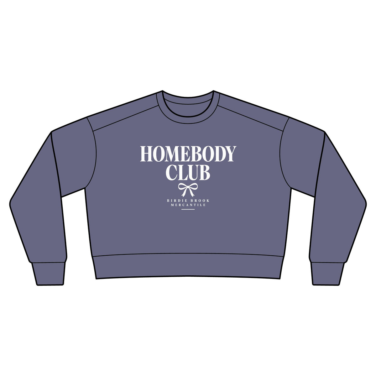 Homebody Club Cropped Crewneck