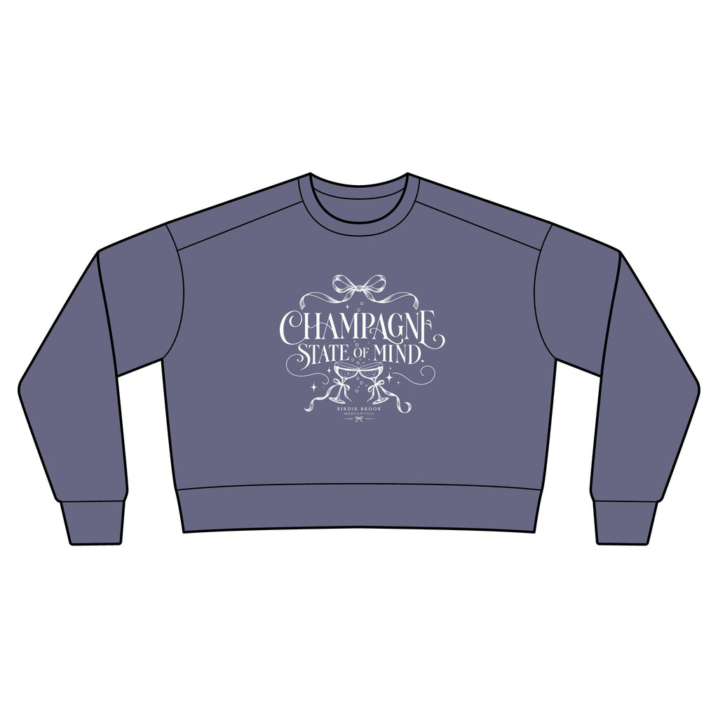 Champagne State of Mind Cropped Crewneck