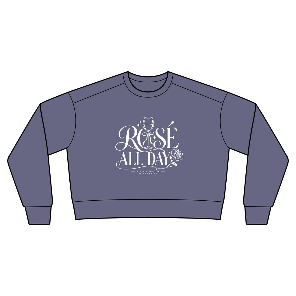 Rose All Day Cropped Crewneck