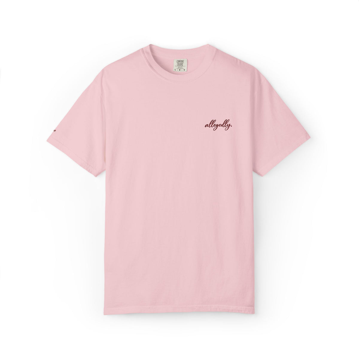 Allegedly. tee | Minimal Chest Print