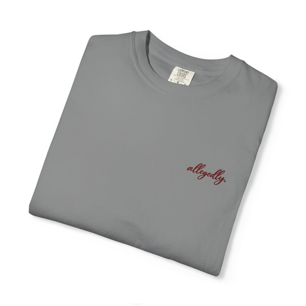 Allegedly. tee | Minimal Chest Print