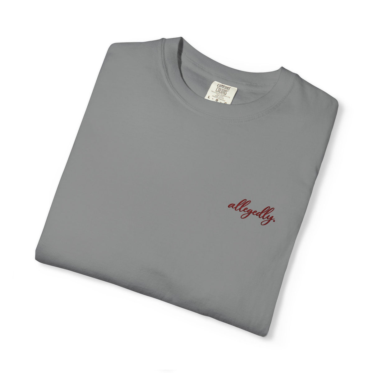 Allegedly. tee | Minimal Chest Print
