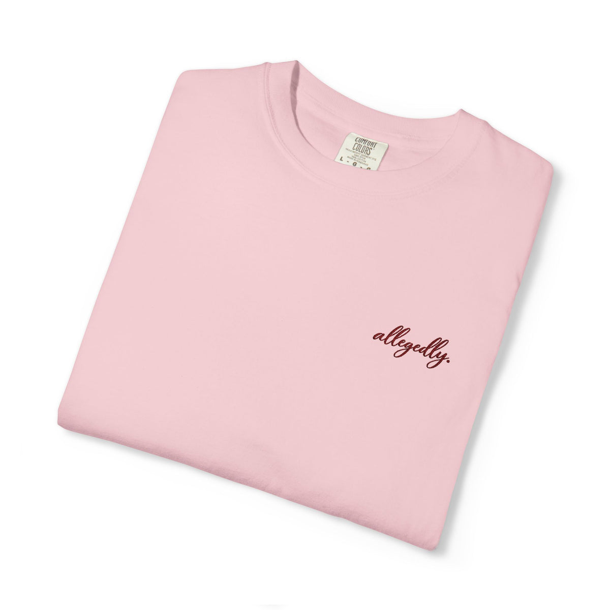 Allegedly. tee | Minimal Chest Print