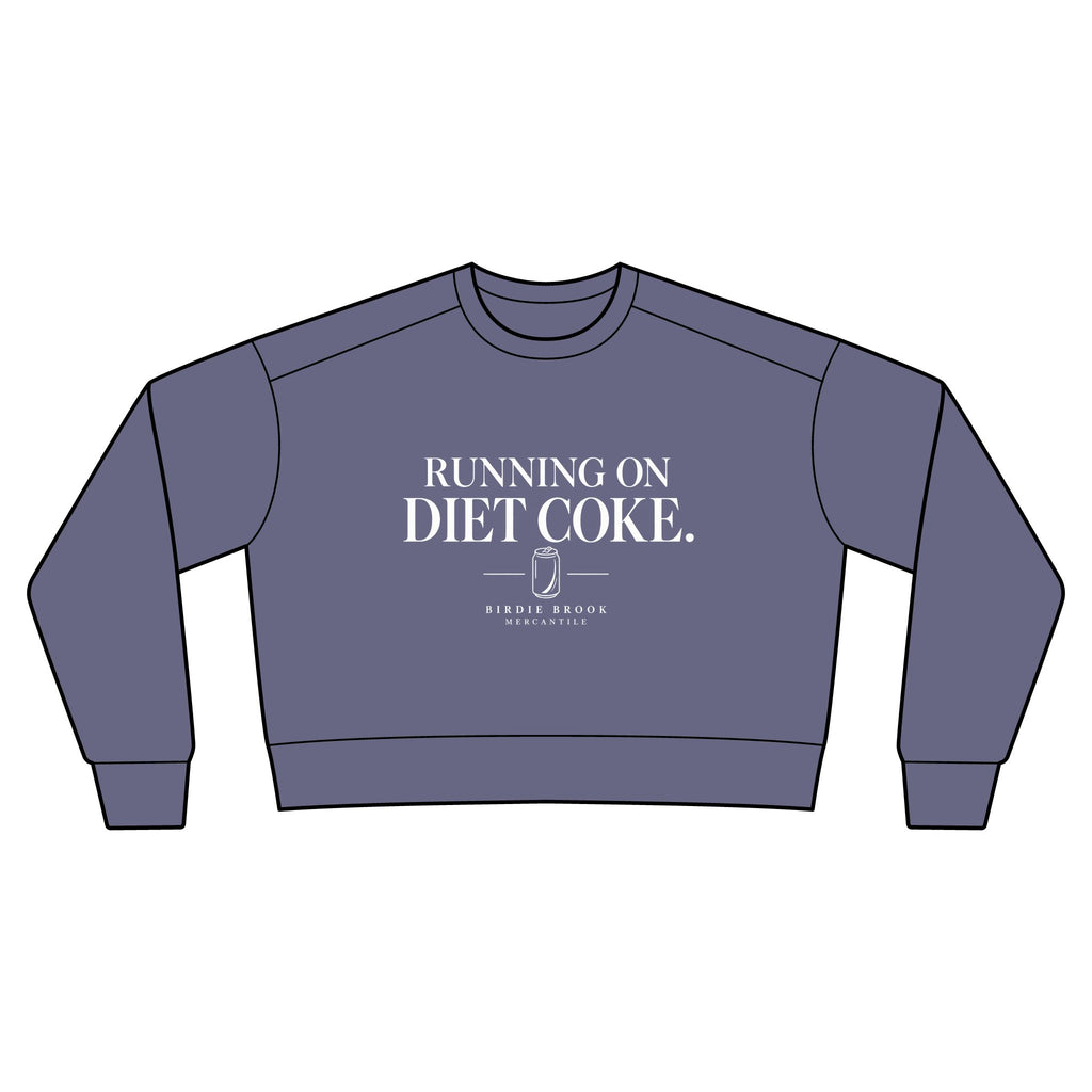 Running On Diet Coke Cropped Crewneck