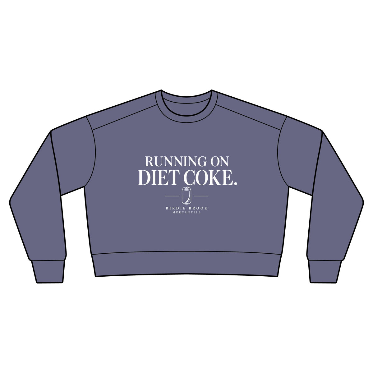Running On Diet Coke Cropped Crewneck