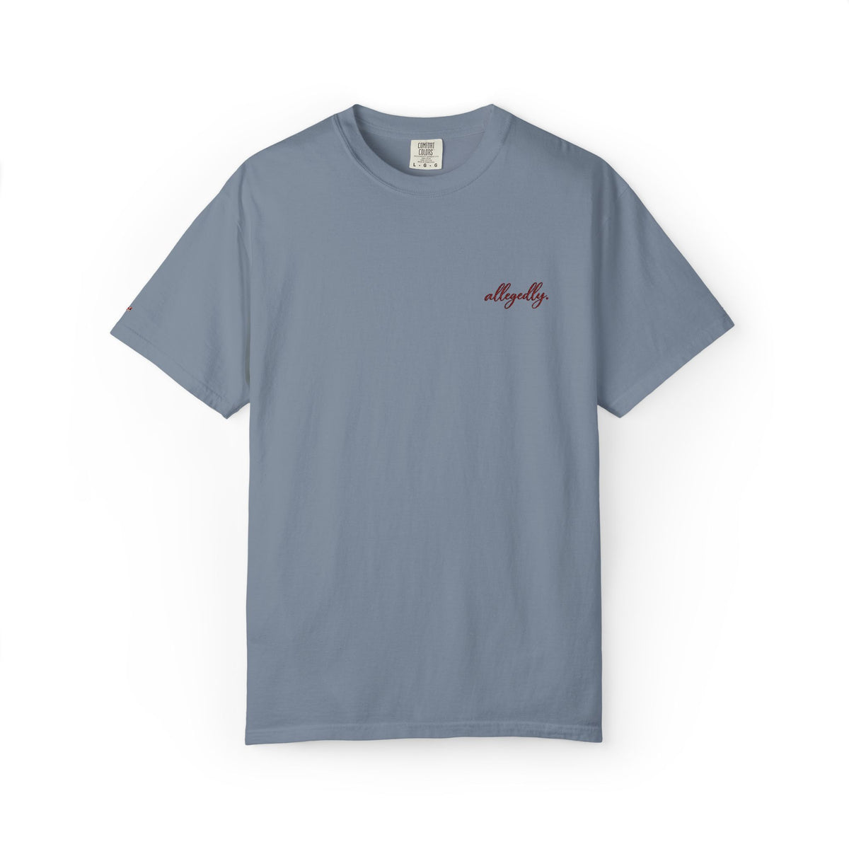 Allegedly. tee | Minimal Chest Print