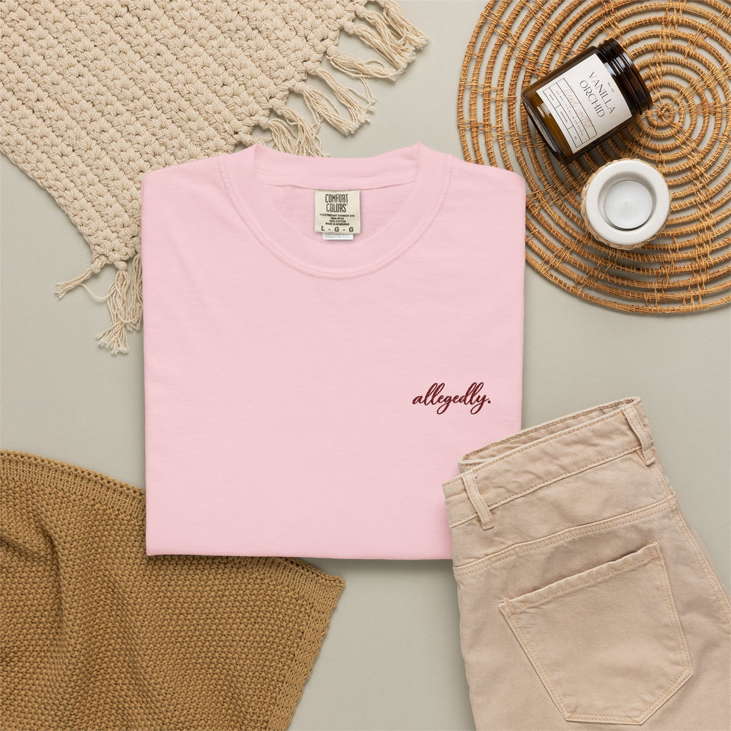 Allegedly. tee | Minimal Chest Print