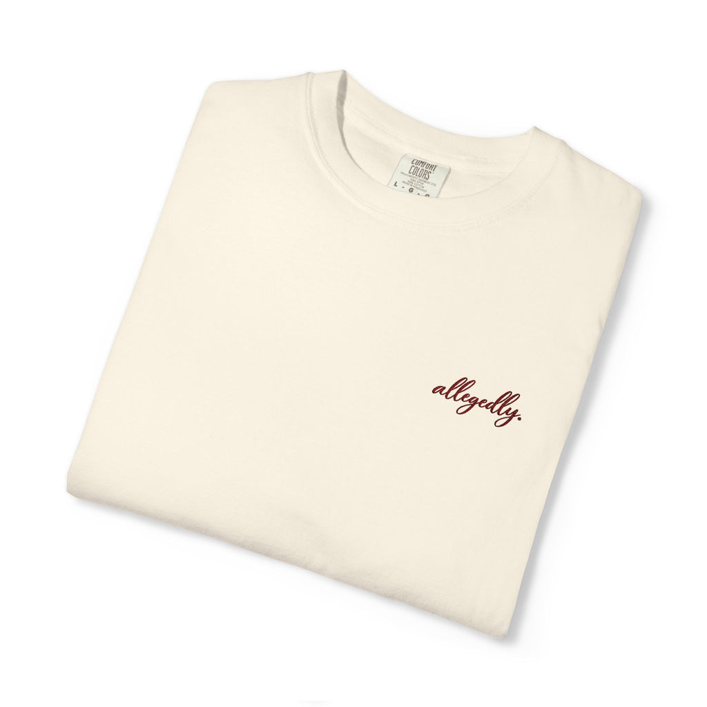 Allegedly. tee | Minimal Chest Print