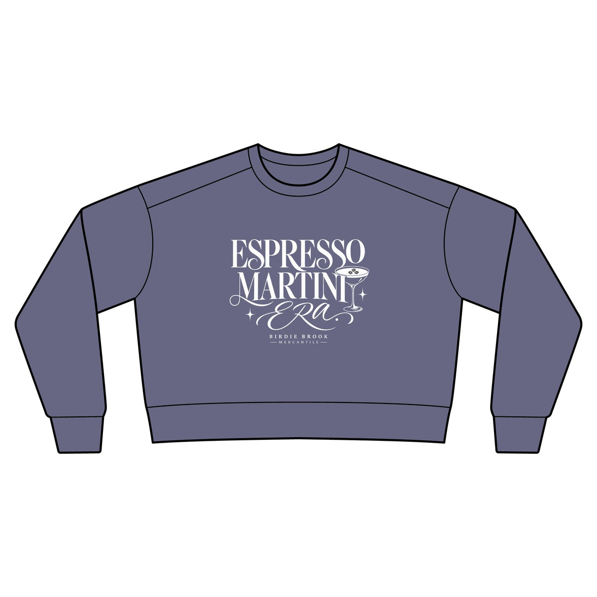 Espresso Martini Era Cropped Crewneck